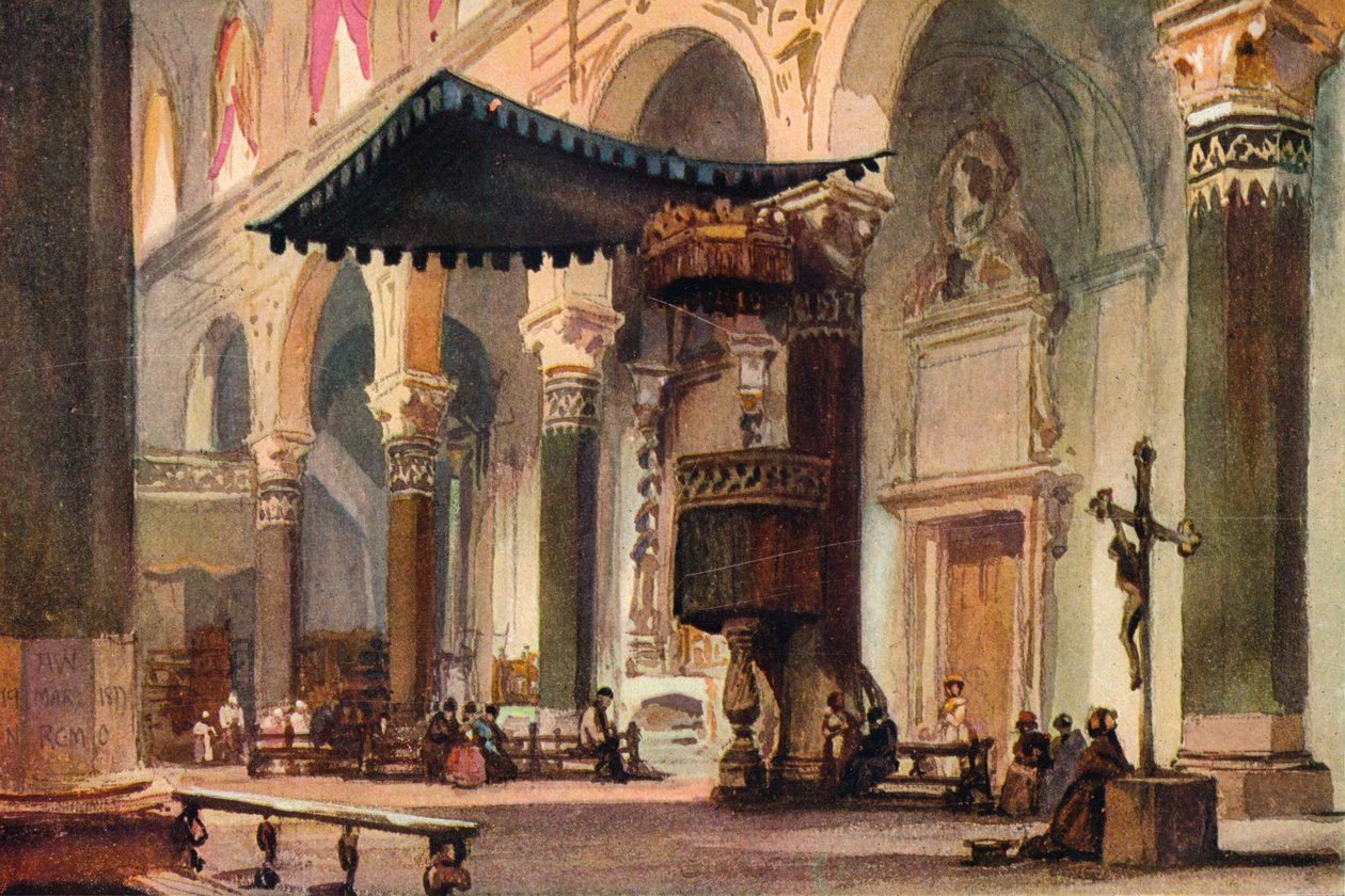 Intérieur de la cathédrale, San Remo - Alfred Waterhouse