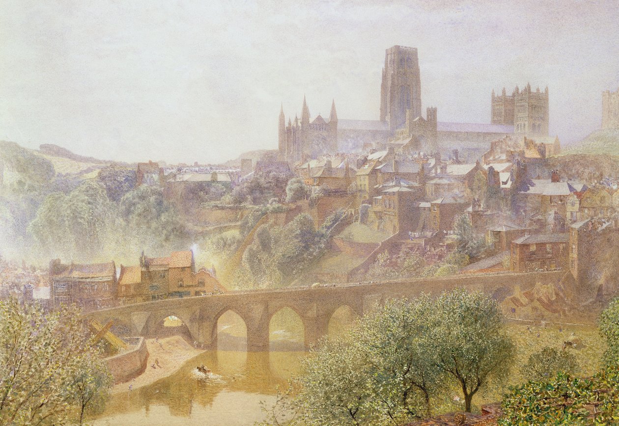 Pont Elvet, Durham, 1876 - Alfred William Hunt