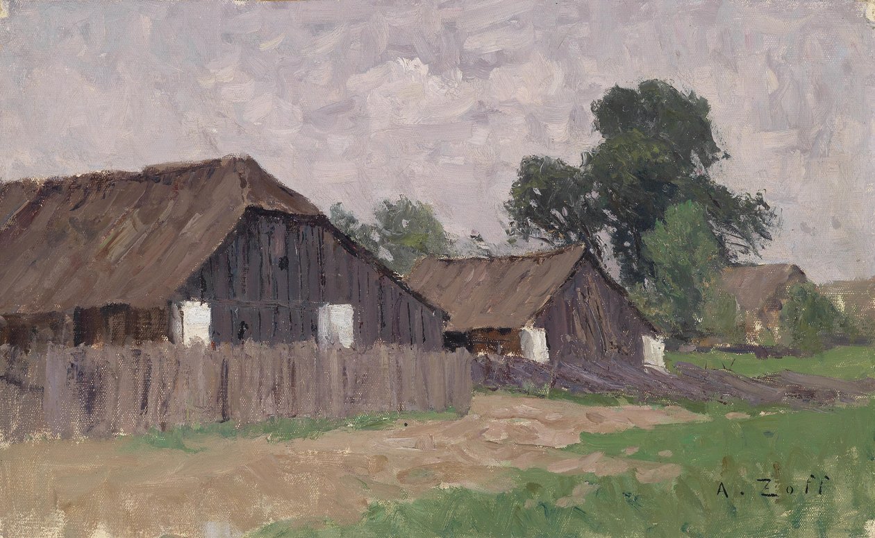 Maisons paysannes près de Klagenfurt - Alfred Zoff
