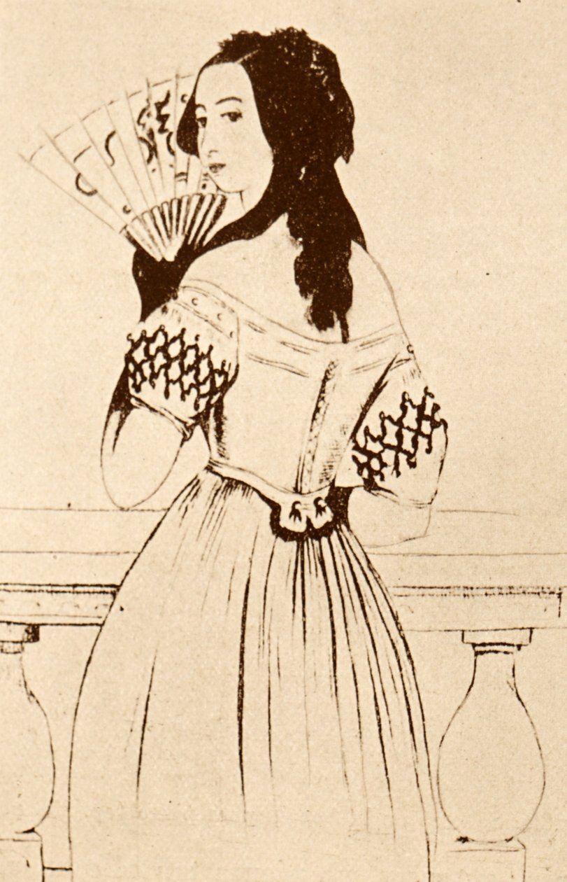 George Sand (dessin) - Alfred de Musset