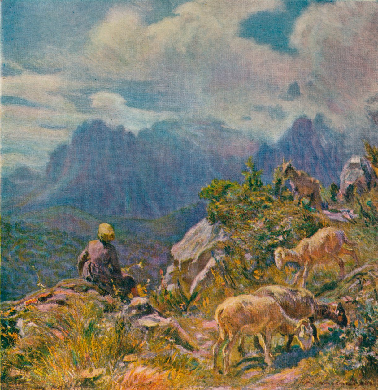 Pâturages dans les Alpes Apuanes - Alfredo Vaccari