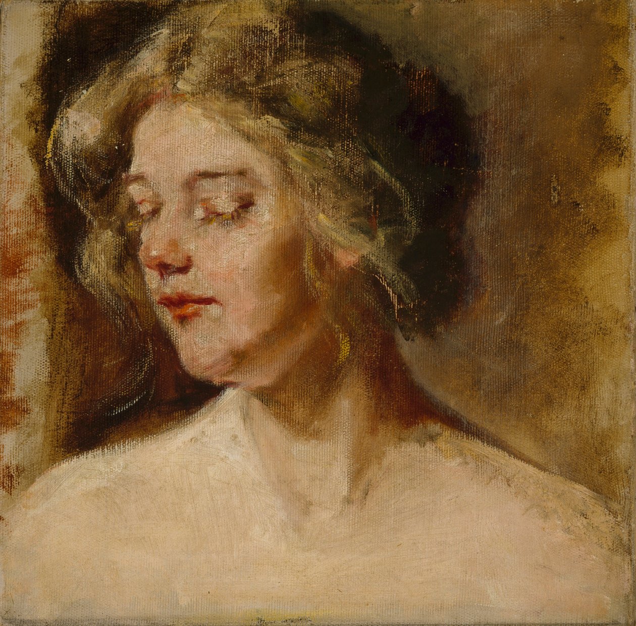 Modèle blond de studio - Alice Pike Barney