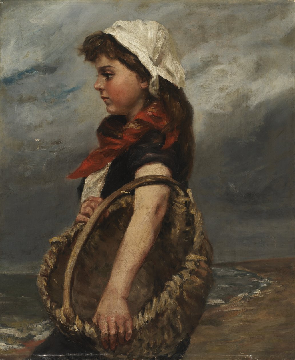 Fille avec panier, vers 1888 - Alice Pike Barney