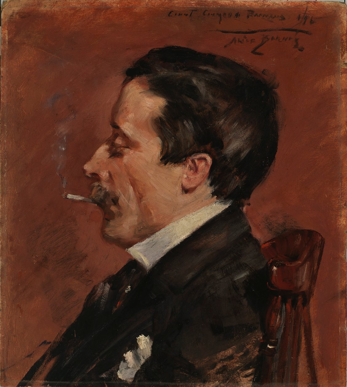 Homme avec cigarette - Alice Pike Barney