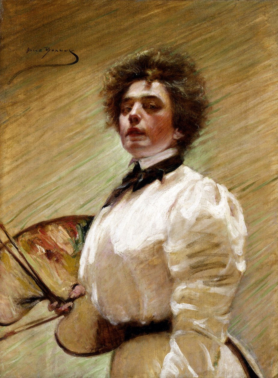 Autoportrait avec palette, ca. 1906 - Alice Pike Barney