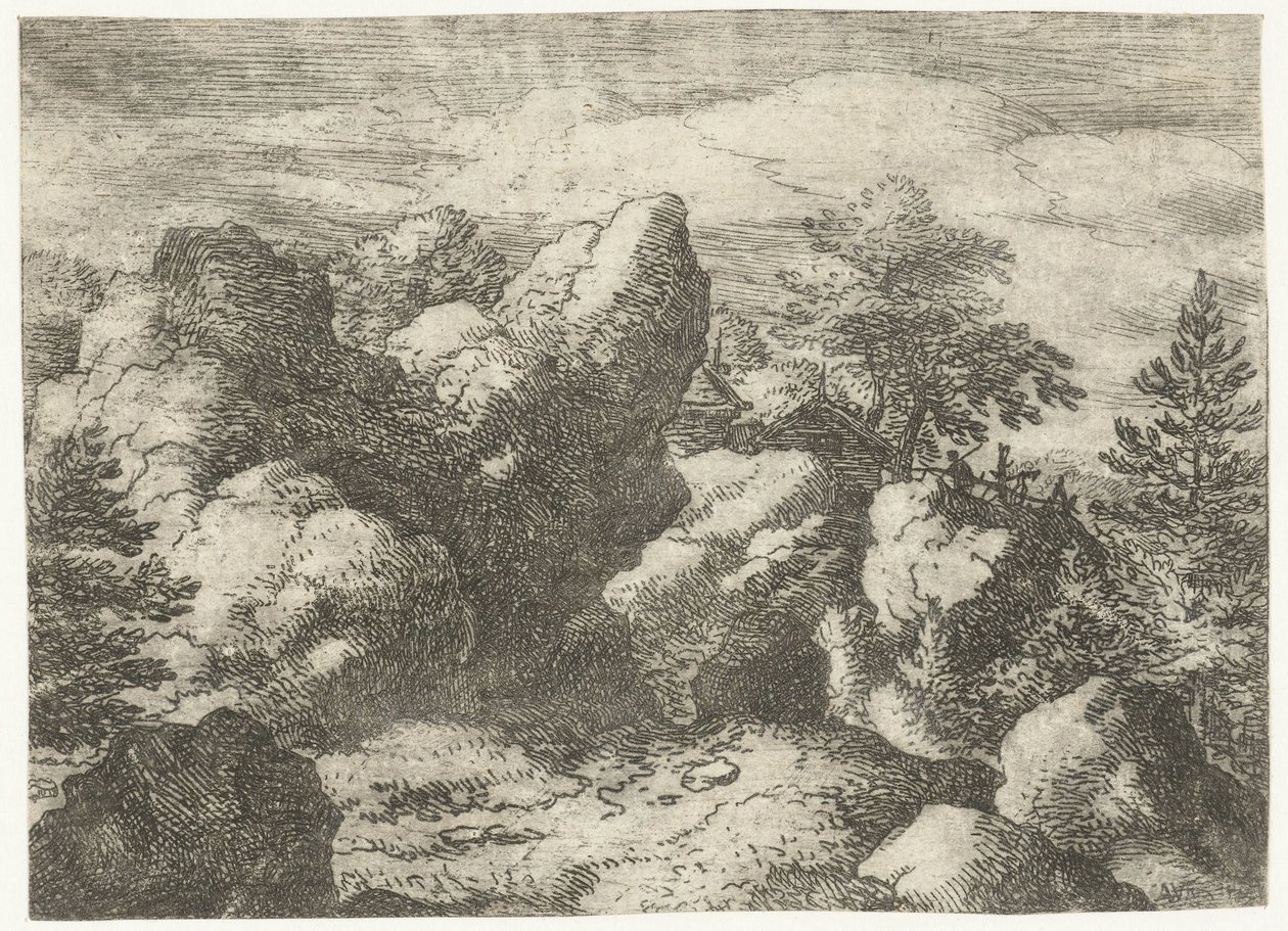 Paysage rocheux - Allaert van Everdingen