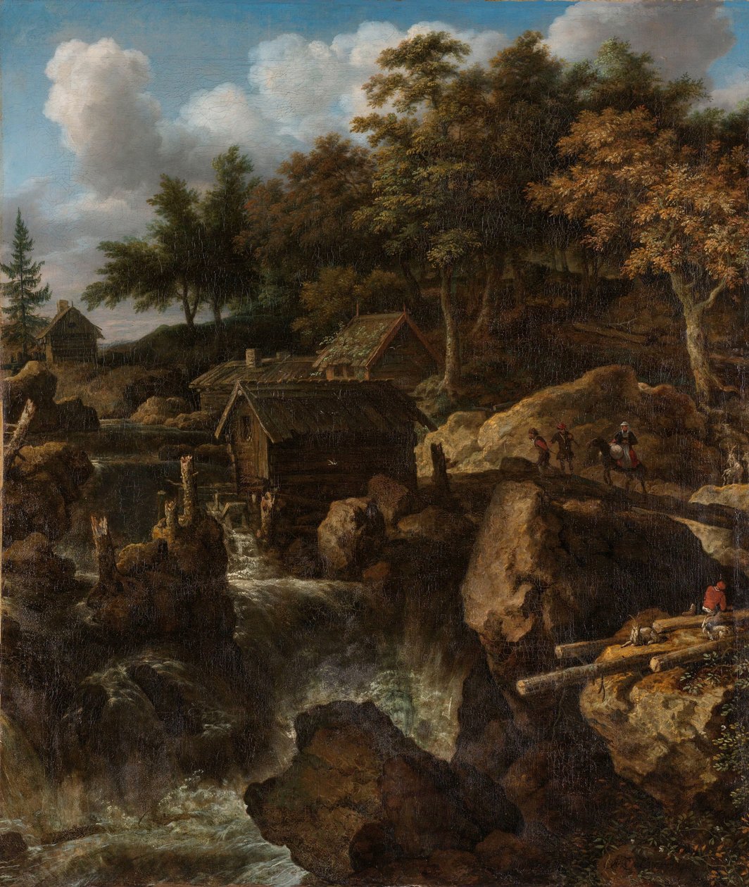 Paysage suédois avec une cascade - Allaert van Everdingen