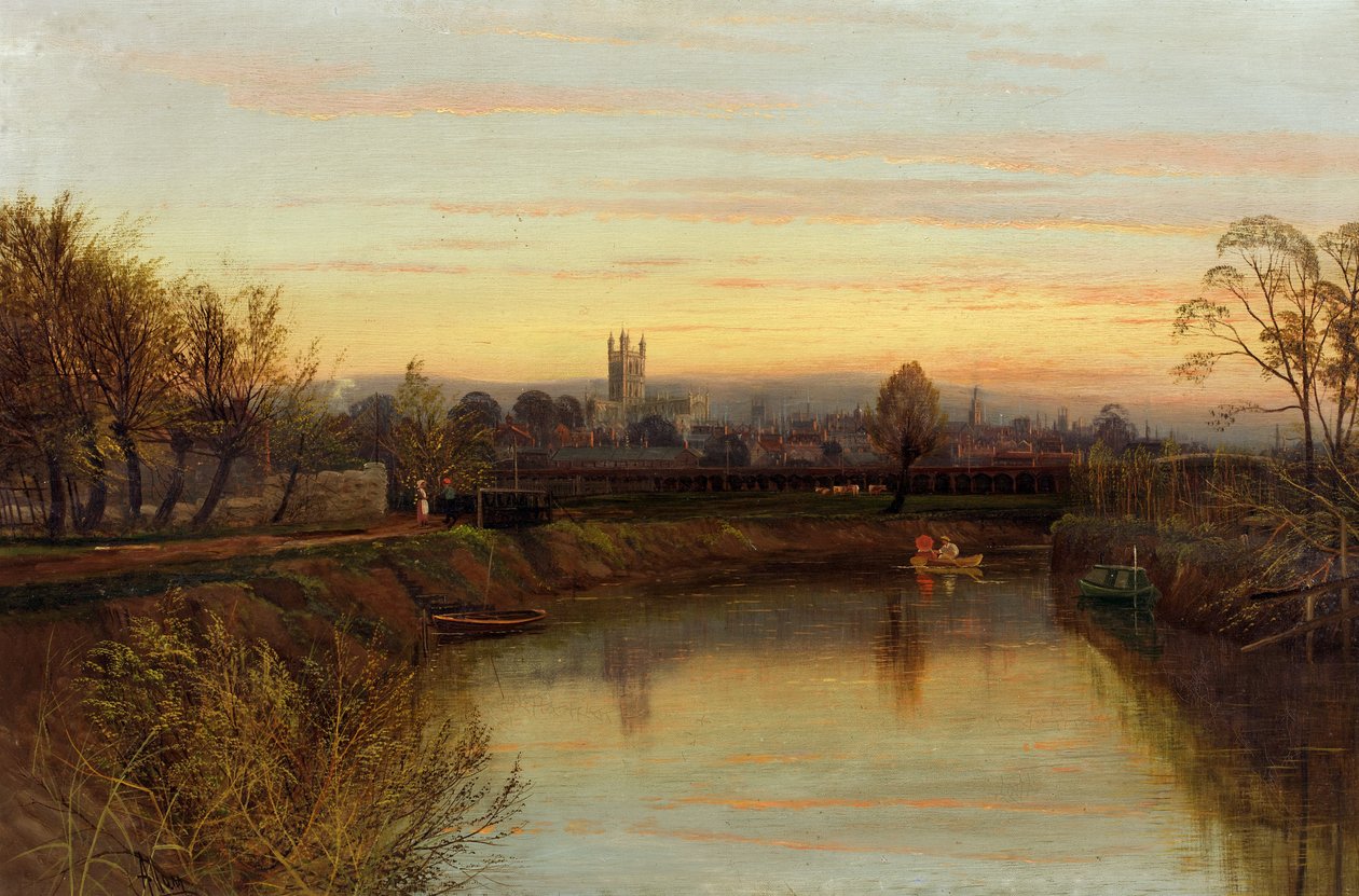 Gloucester depuis Severnside Farm, c.1910 - Allam