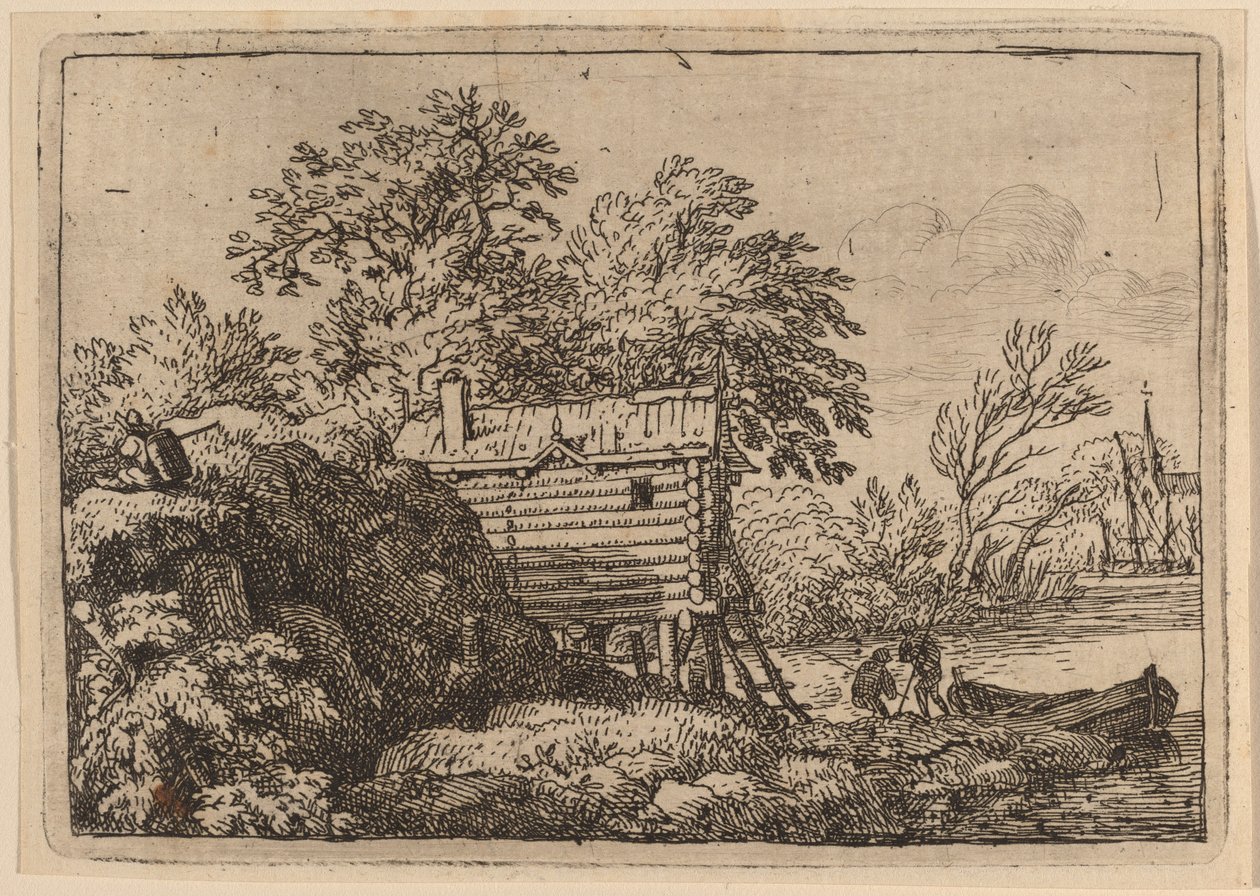 Cabane de pêcheur - Allart van Everdingen