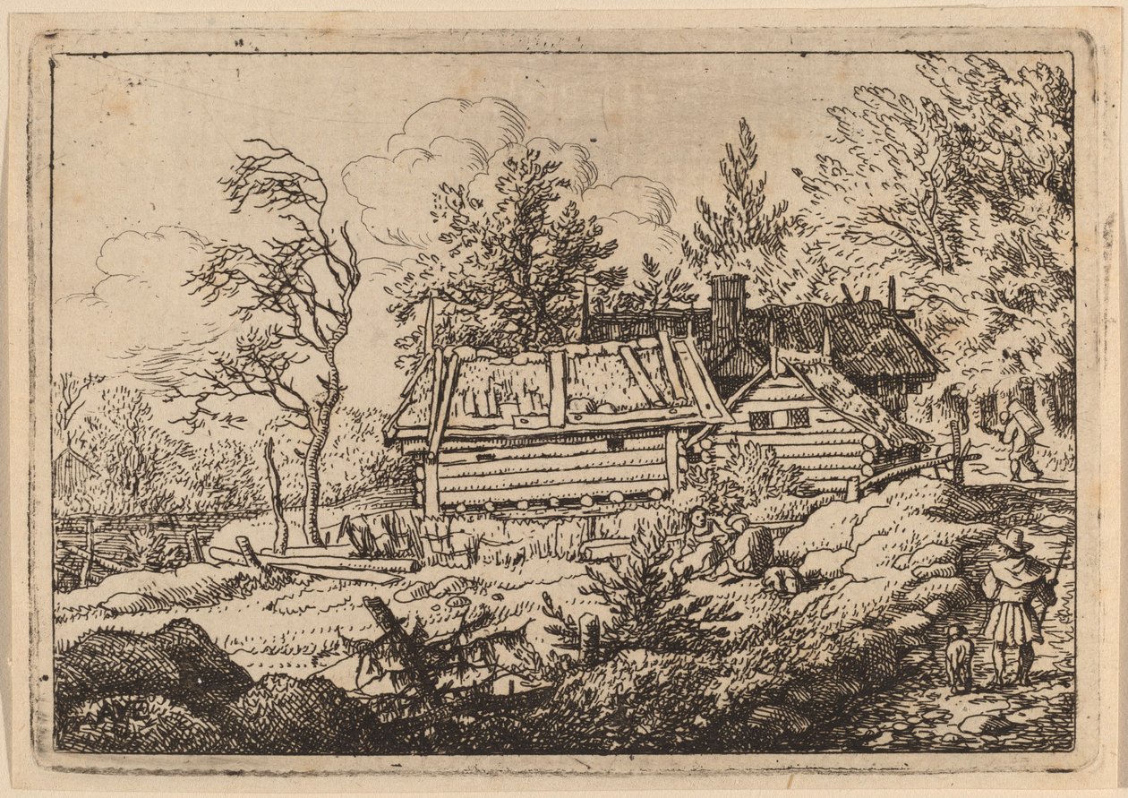 Pèlerin avec un Chien - Allart van Everdingen