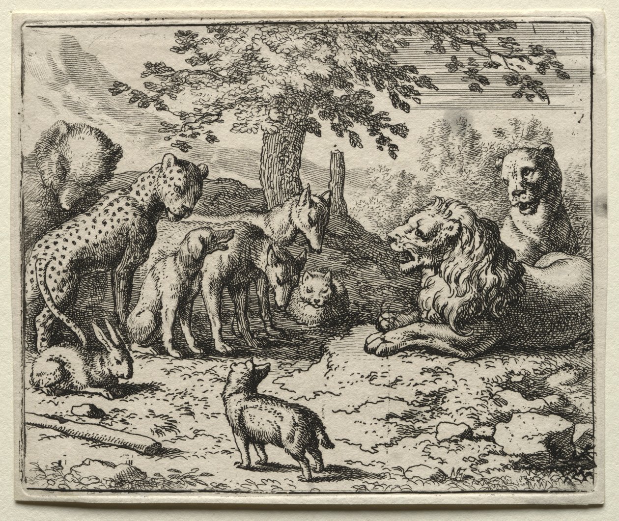 Reynard le Renard : Le Conseil des Lions - Allart van Everdingen