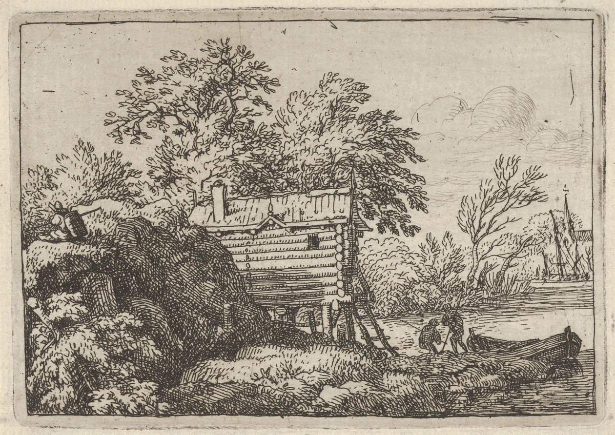 La Cabane du pêcheur, 17ème siècle - Allart van Everdingen
