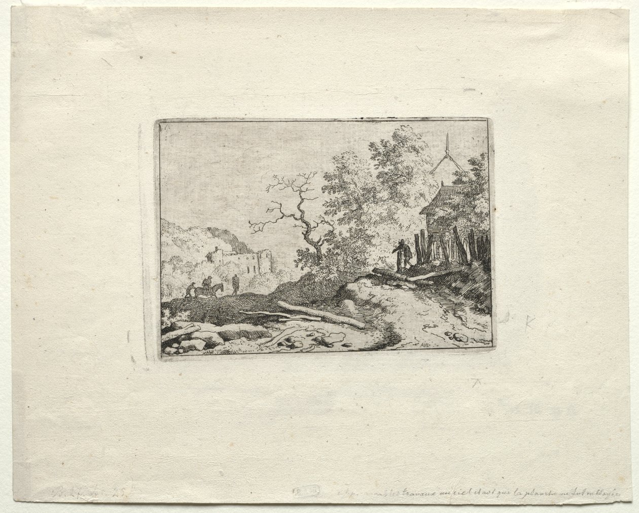 La cabane avec la clôture rustique - Allart van Everdingen