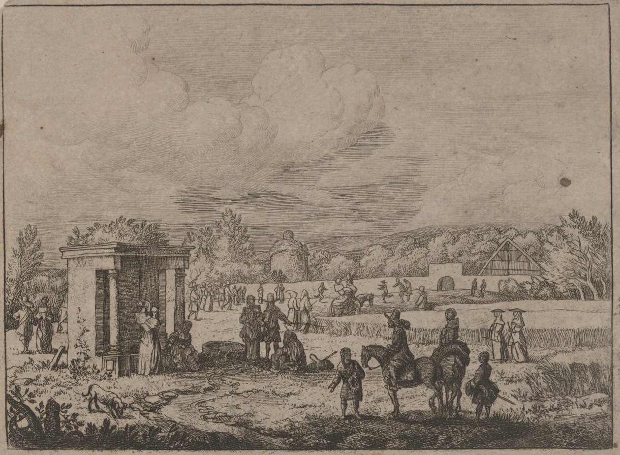 La Source à Watroz (eau-forte) - Allart van Everdingen
