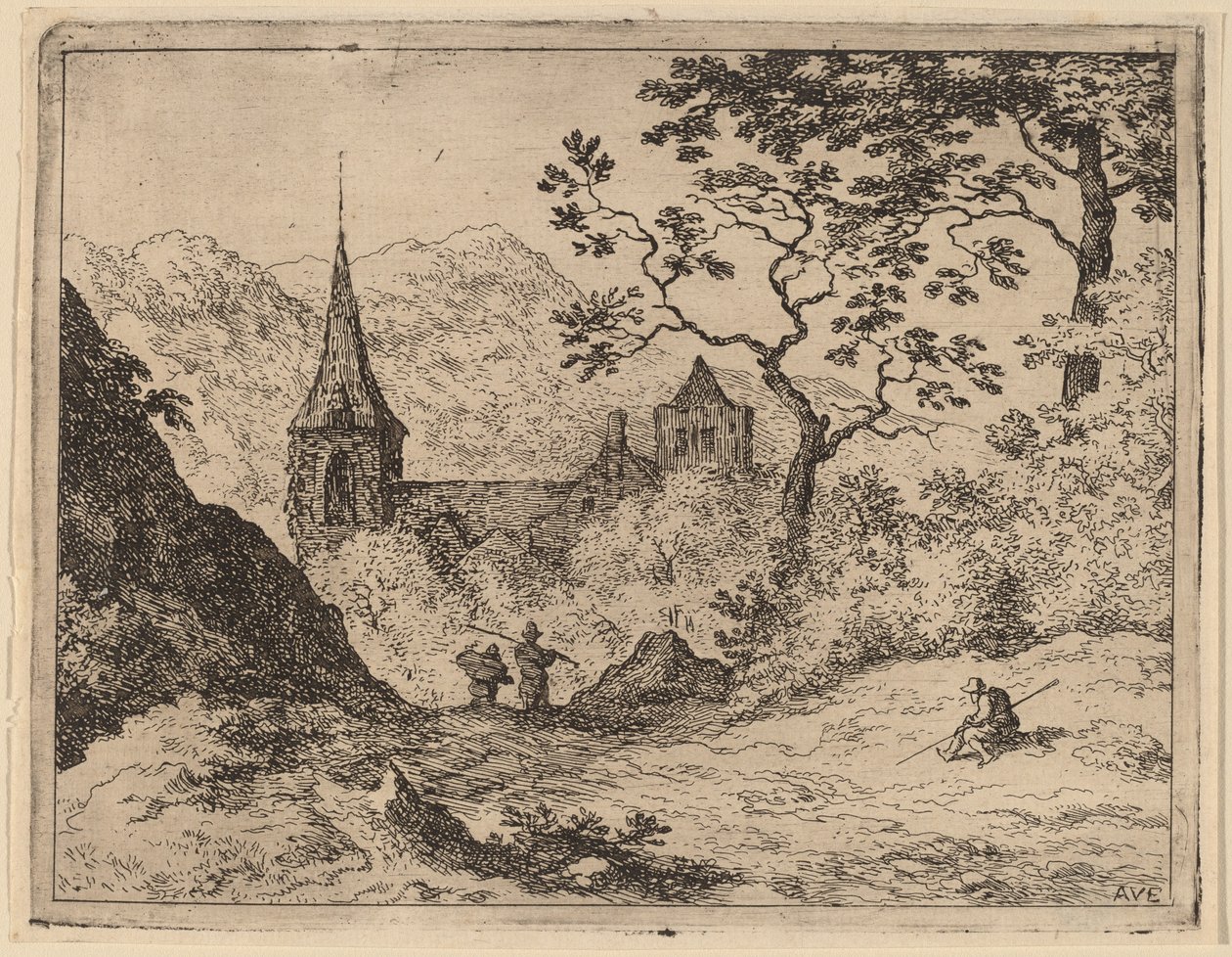 Le clocher - Allart van Everdingen