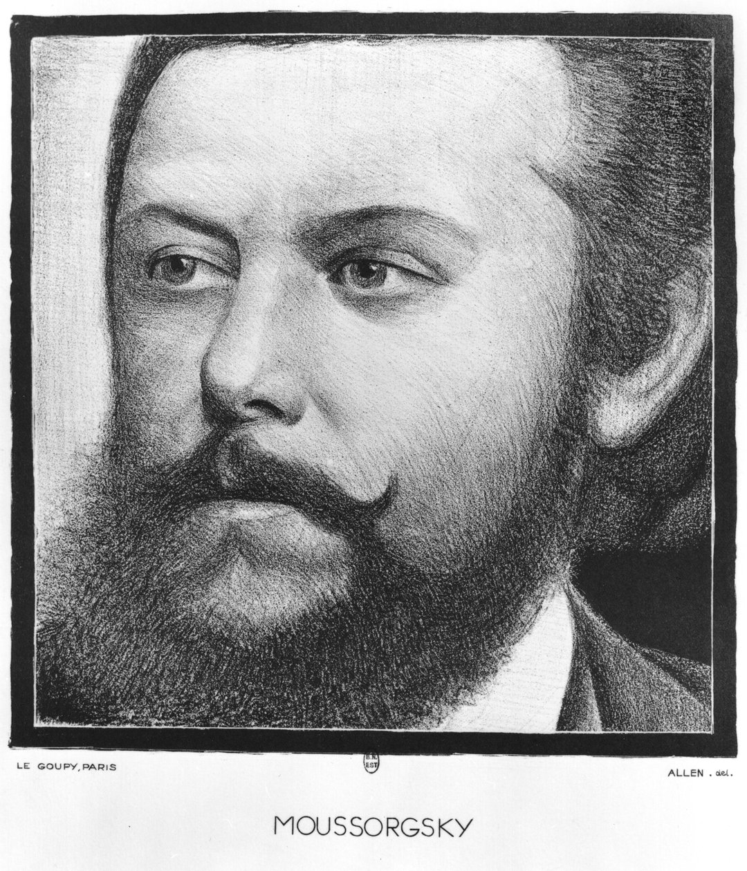 Portrait de Modeste Petrovitch Moussorgski - Allen