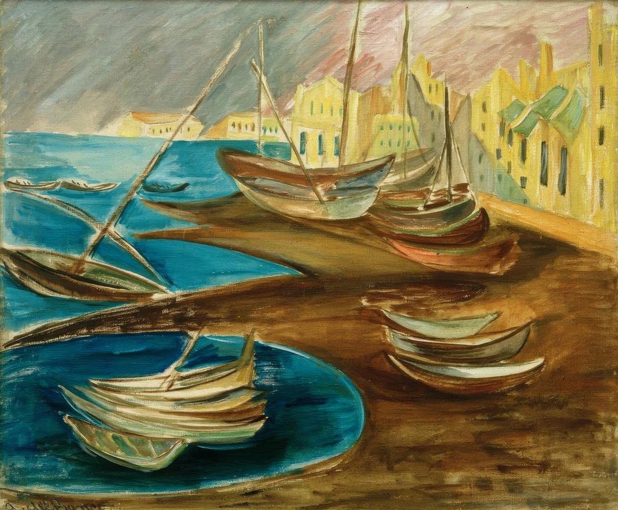 Bateaux de pêche dans le port de Tarragone - Alma Del Banco