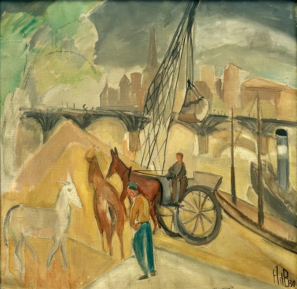 Paysage avec pont - Alma Del Banco