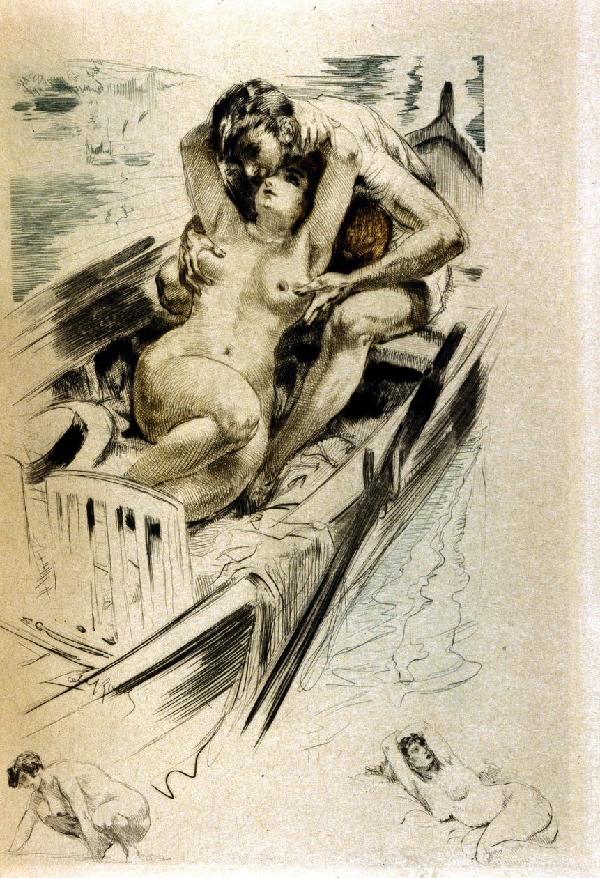 Scène galante - Almery Lobel Riche