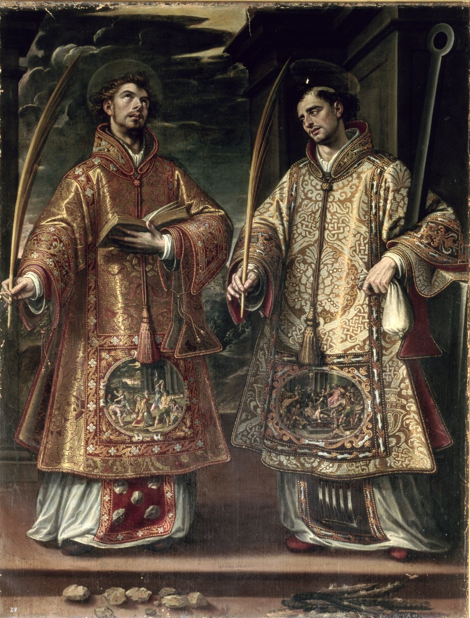 Saint Laurent et Saint Étienne, 1580 - Alonso Sánchez Coello