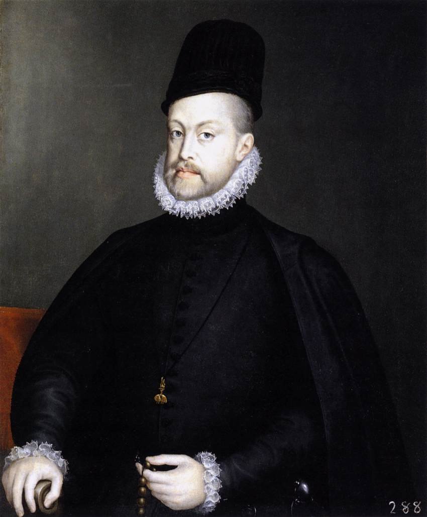 Philippe II tenant un chapelet - Alonso Sánchez Coello