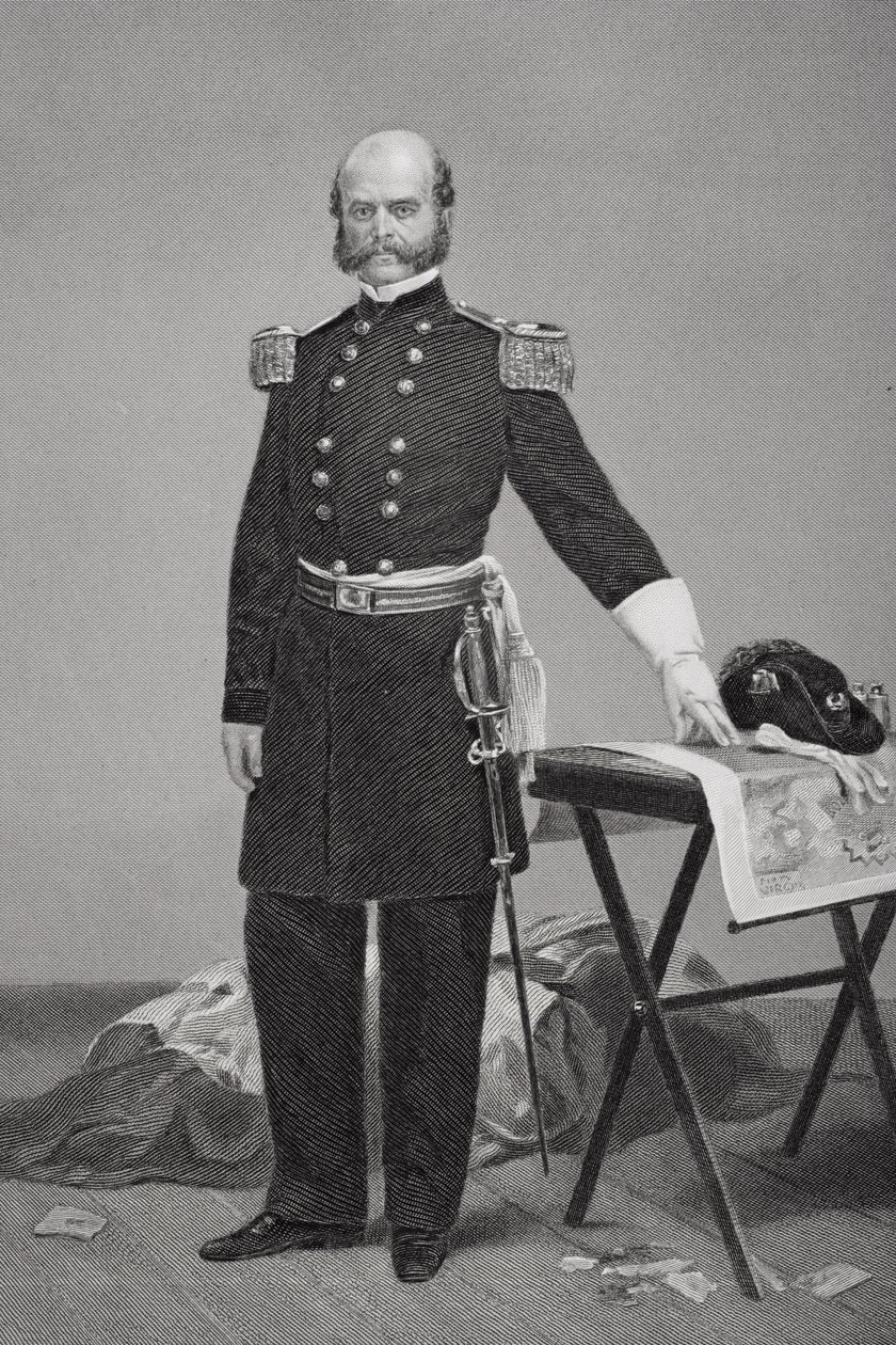 Portrait du Major Général Ambrose Everett Burnside - Alonzo Chappel