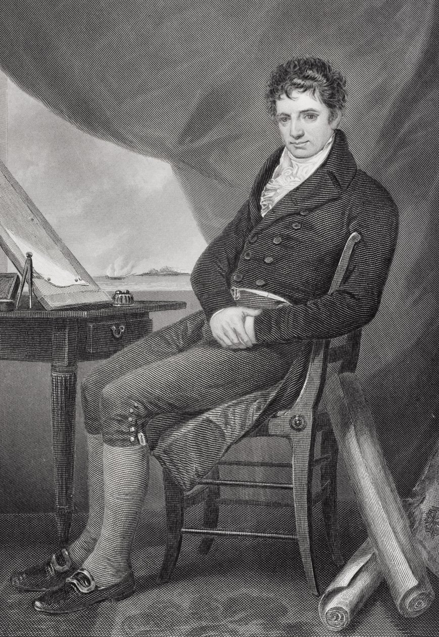 Portrait de Robert Fulton (1765-1815) - Alonzo Chappel