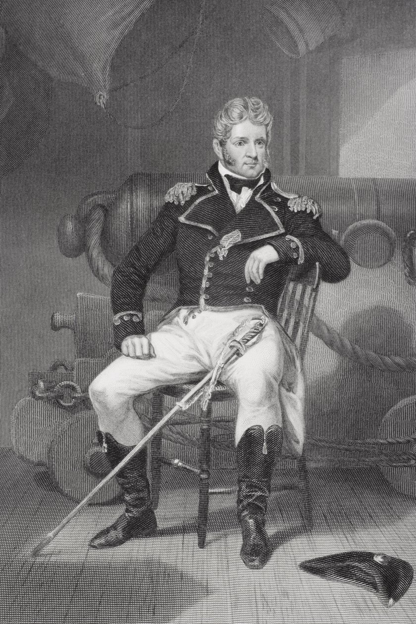 Portrait de Thomas Macdonough (1783-1825) - Alonzo Chappel