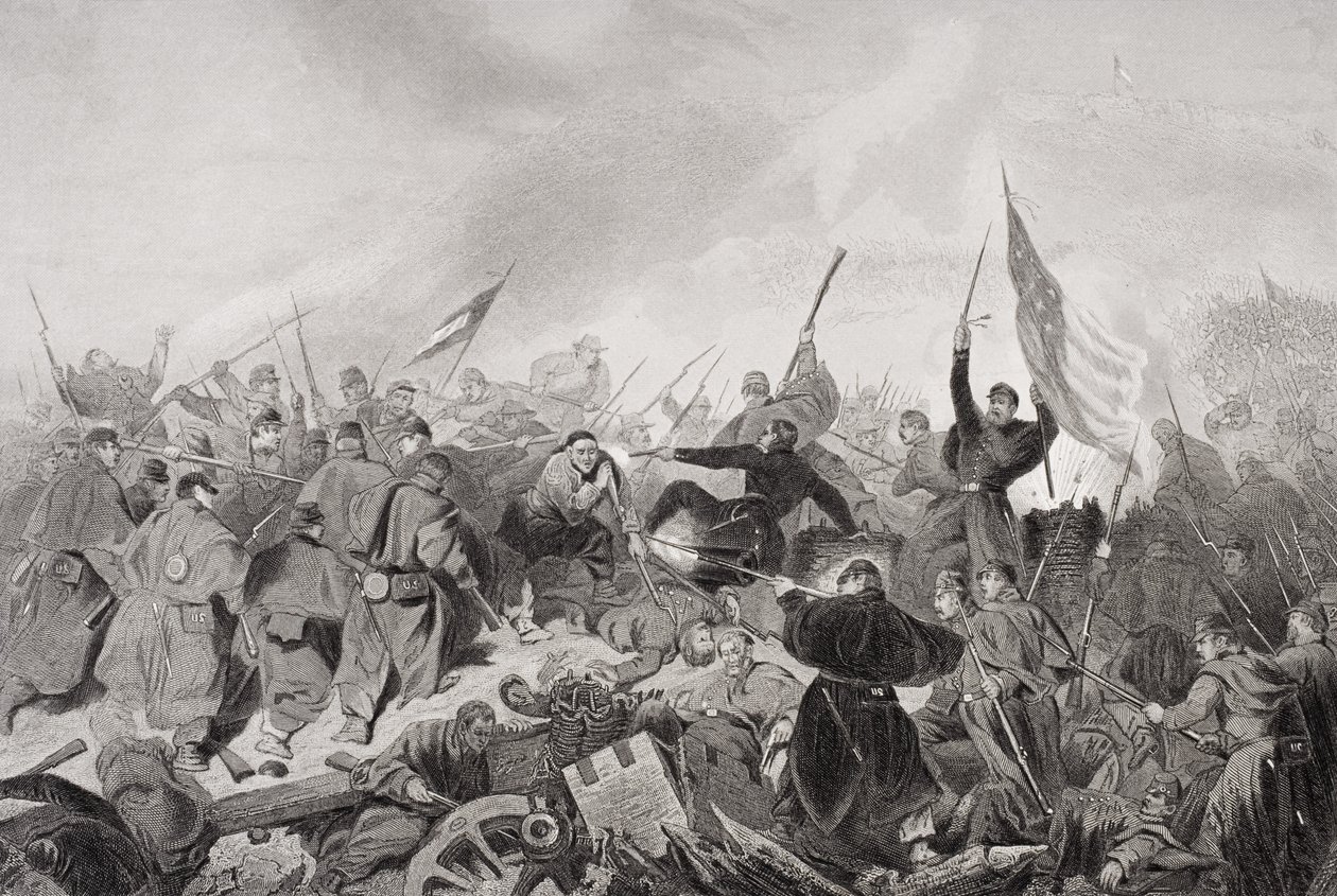 La capture de Fort Donelson, Dover, Tennessee 1862 - Alonzo Chappel