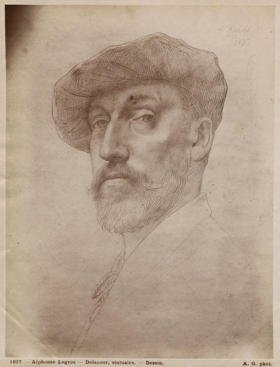 Clovis Delacoux, sculpteur, 1899 - Alphonse Legros