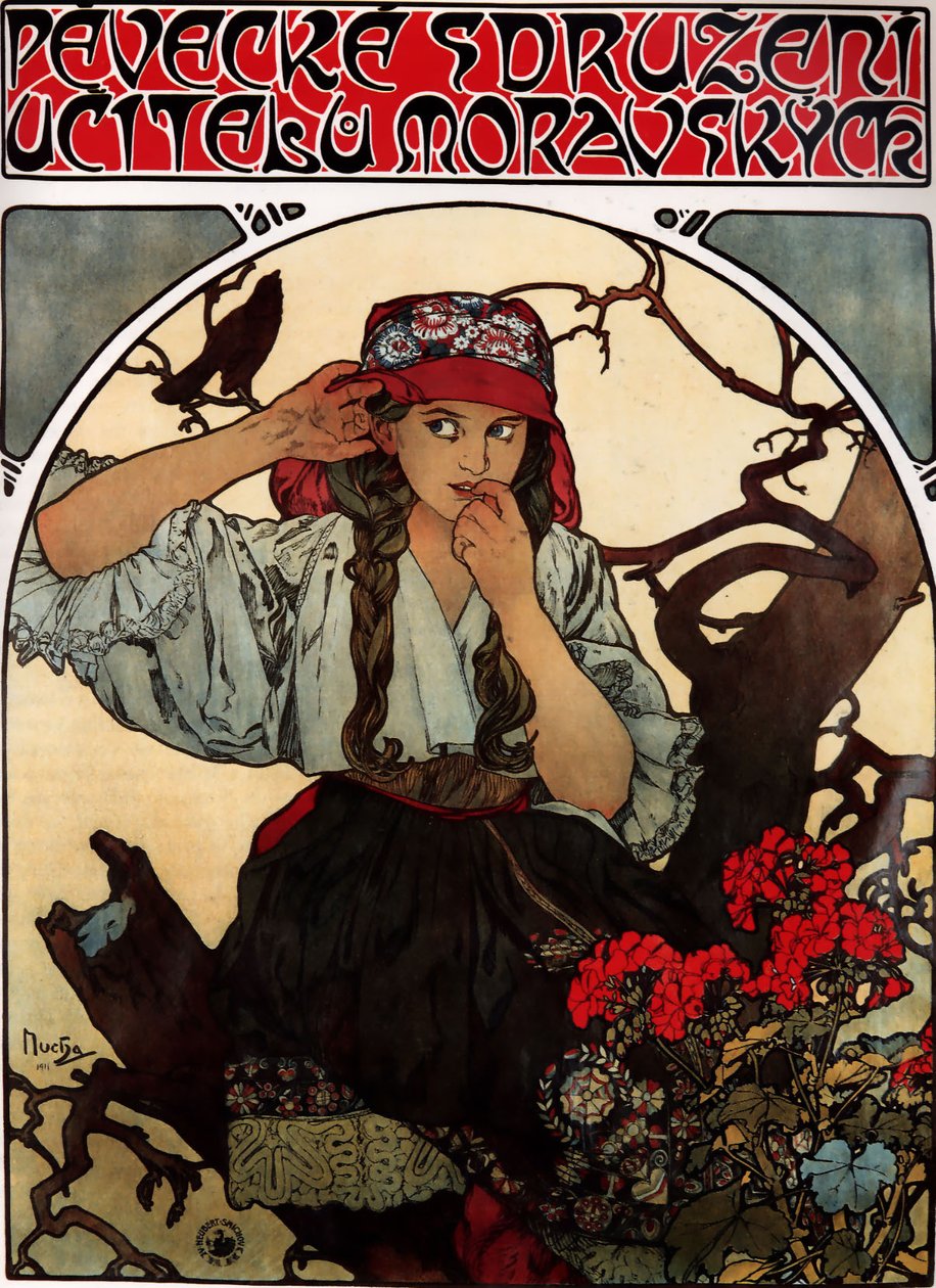 Chœur des enseignants moraves - Alphonse Mucha