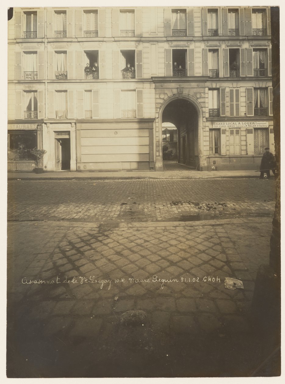 Vue de l’immeuble extérieurement - Alphonse Bertillon