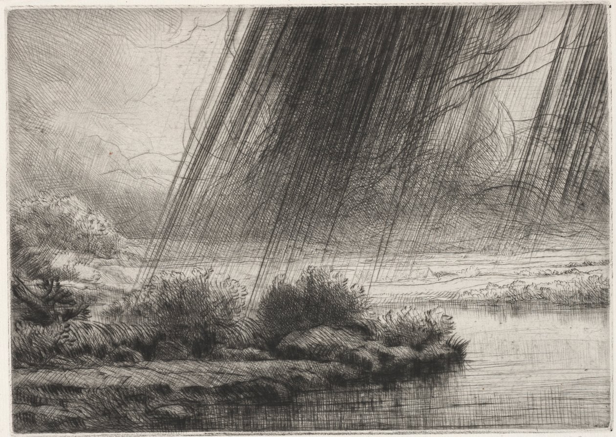 Une tempête - Alphonse Legros