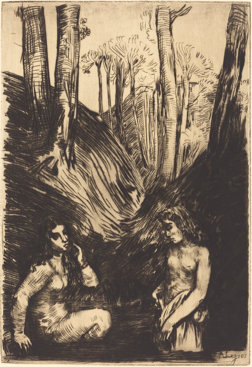 Les baigneuses - Alphonse Legros