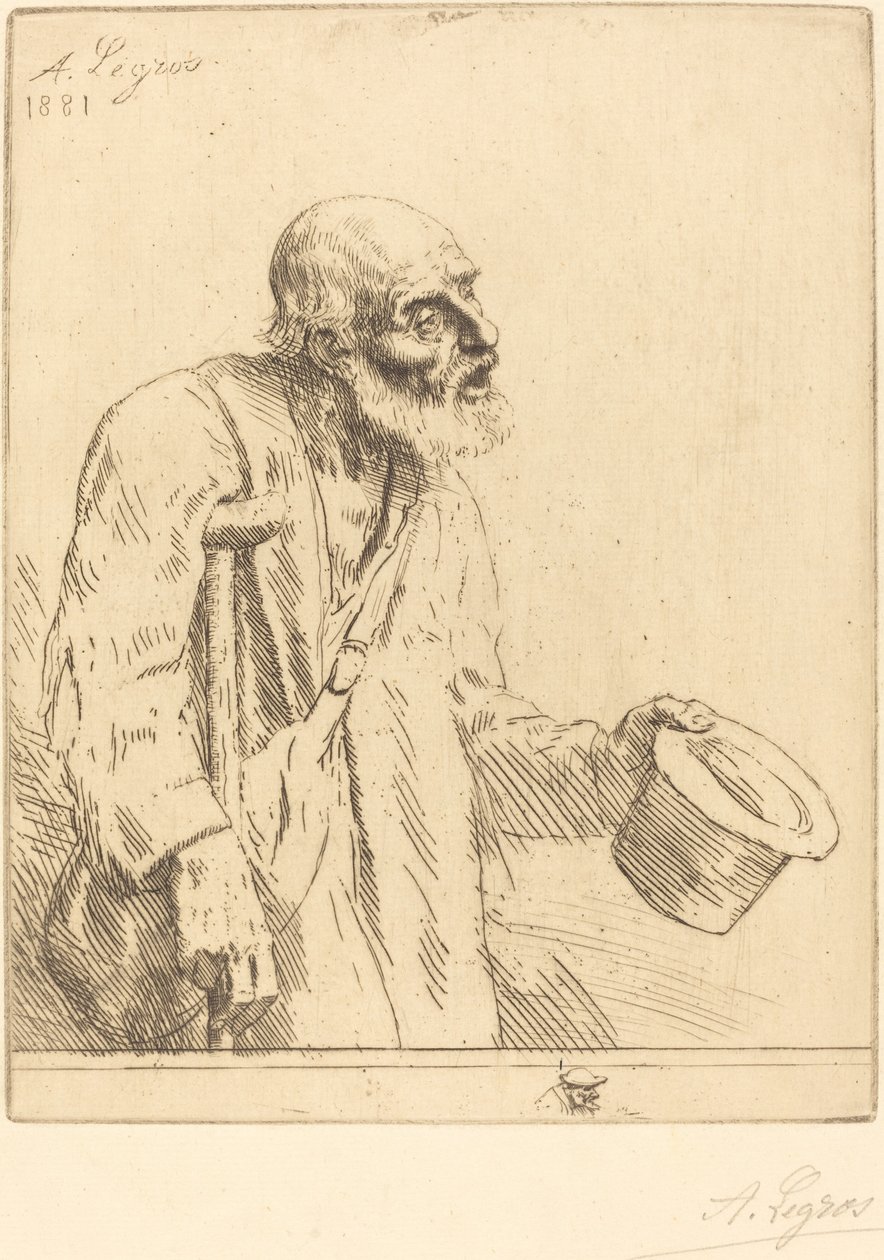 Le mendiant - Alphonse Legros