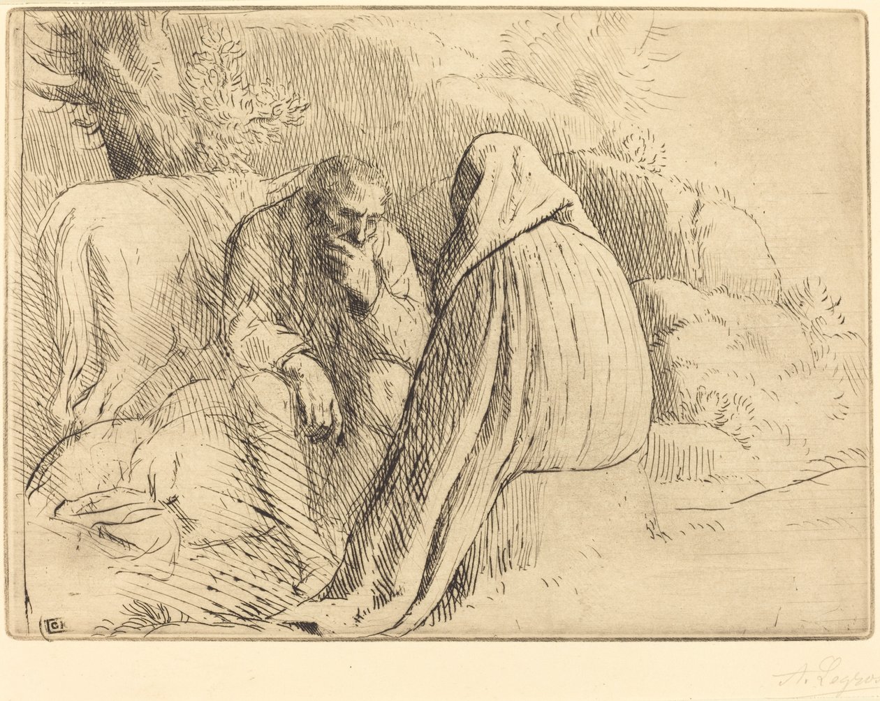 Campement de bohémiens - Alphonse Legros