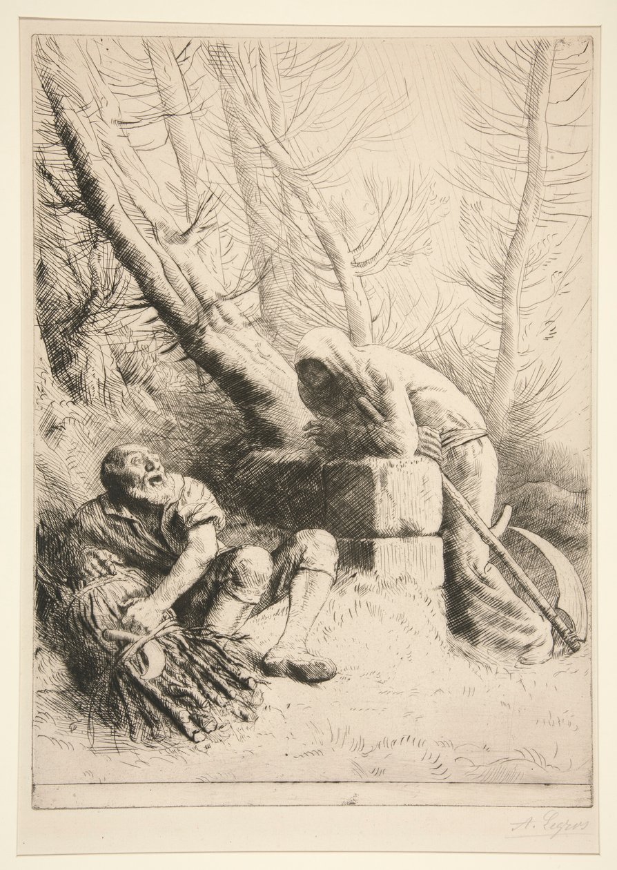La Mort et le Bûcheron - Alphonse Legros