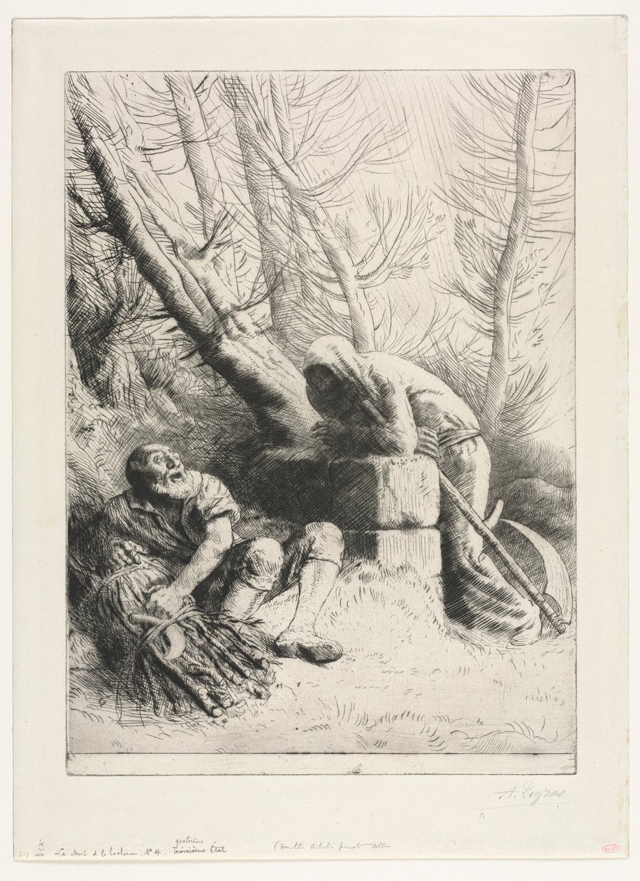 La Mort et le Bûcheron, 1881 - Alphonse Legros