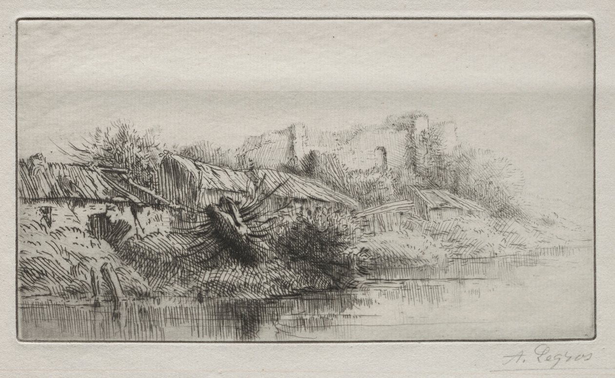 Village déserté - Alphonse Legros