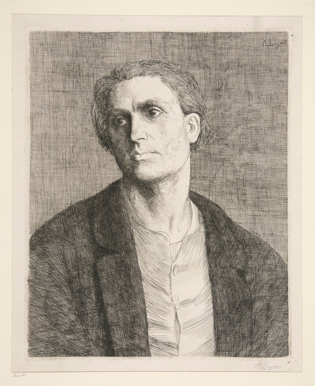Étude de tête d - Alphonse Legros