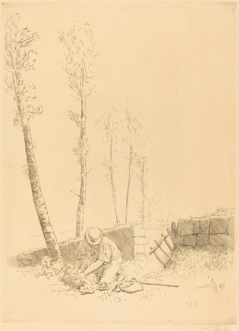 Trouver le mouton (Le mouton retrouvé) - Alphonse Legros