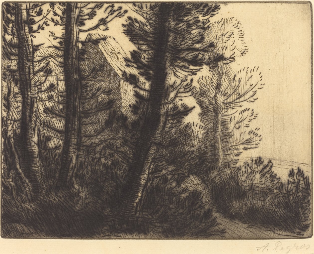 La maison du garde - Alphonse Legros
