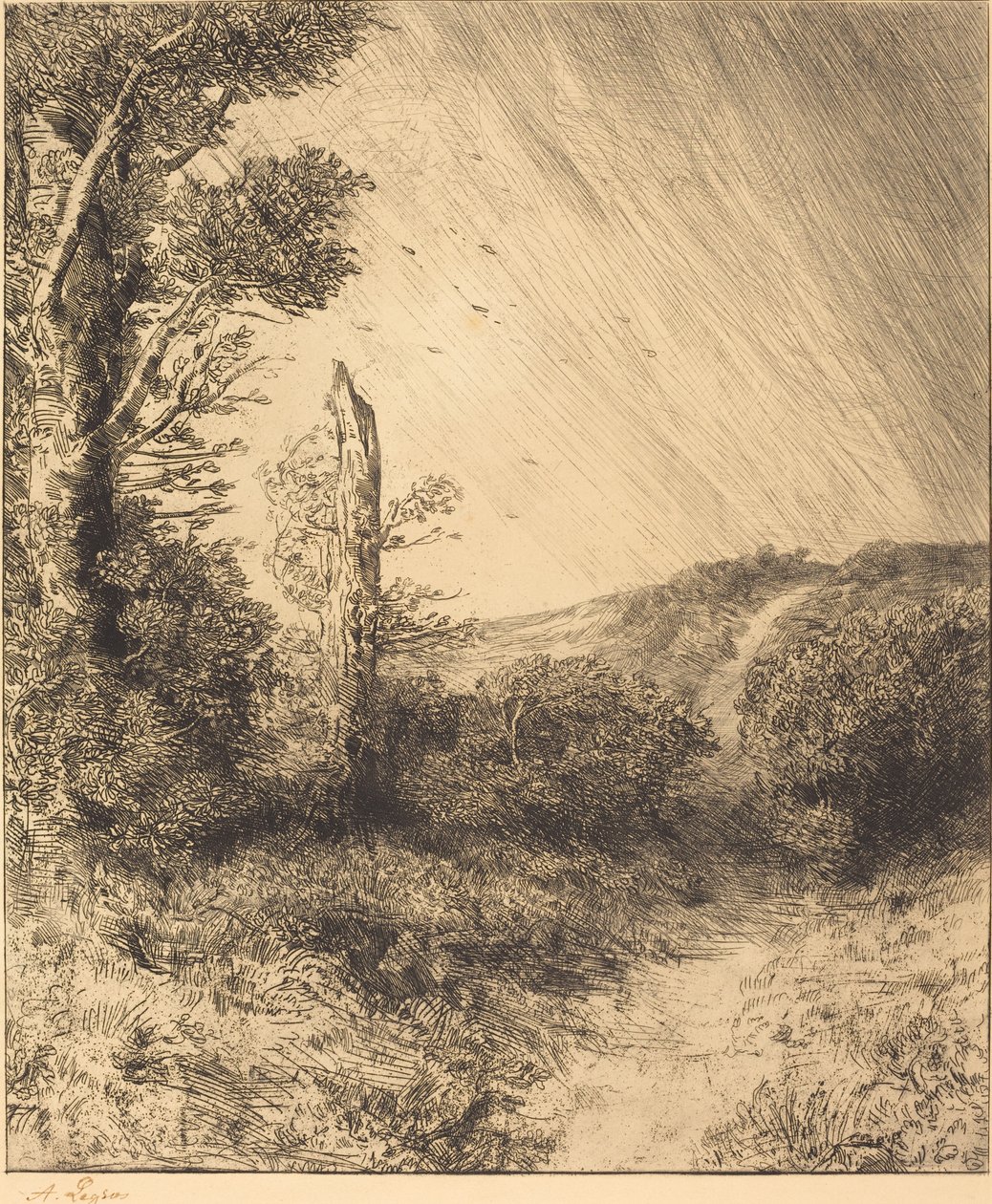 Le coup de vent - Alphonse Legros