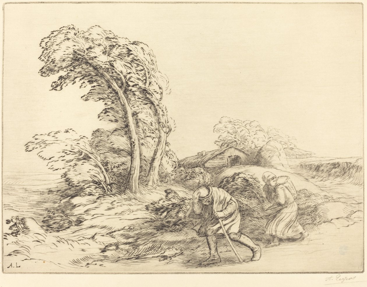 Coup de vent - Alphonse Legros