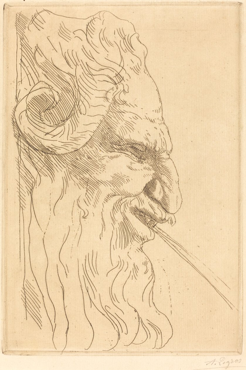 Tête de satyre - Alphonse Legros