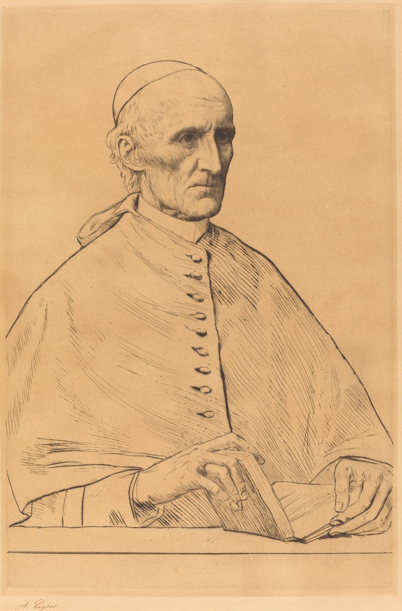 Son Éminence le cardinal Manning, 1ère plaque - Alphonse Legros