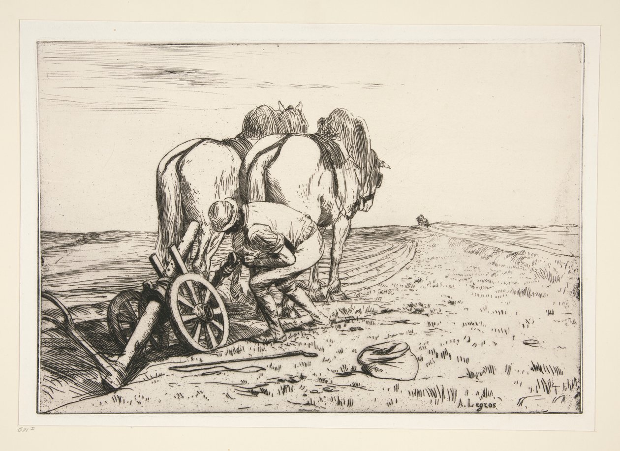 La Charrue - Alphonse Legros