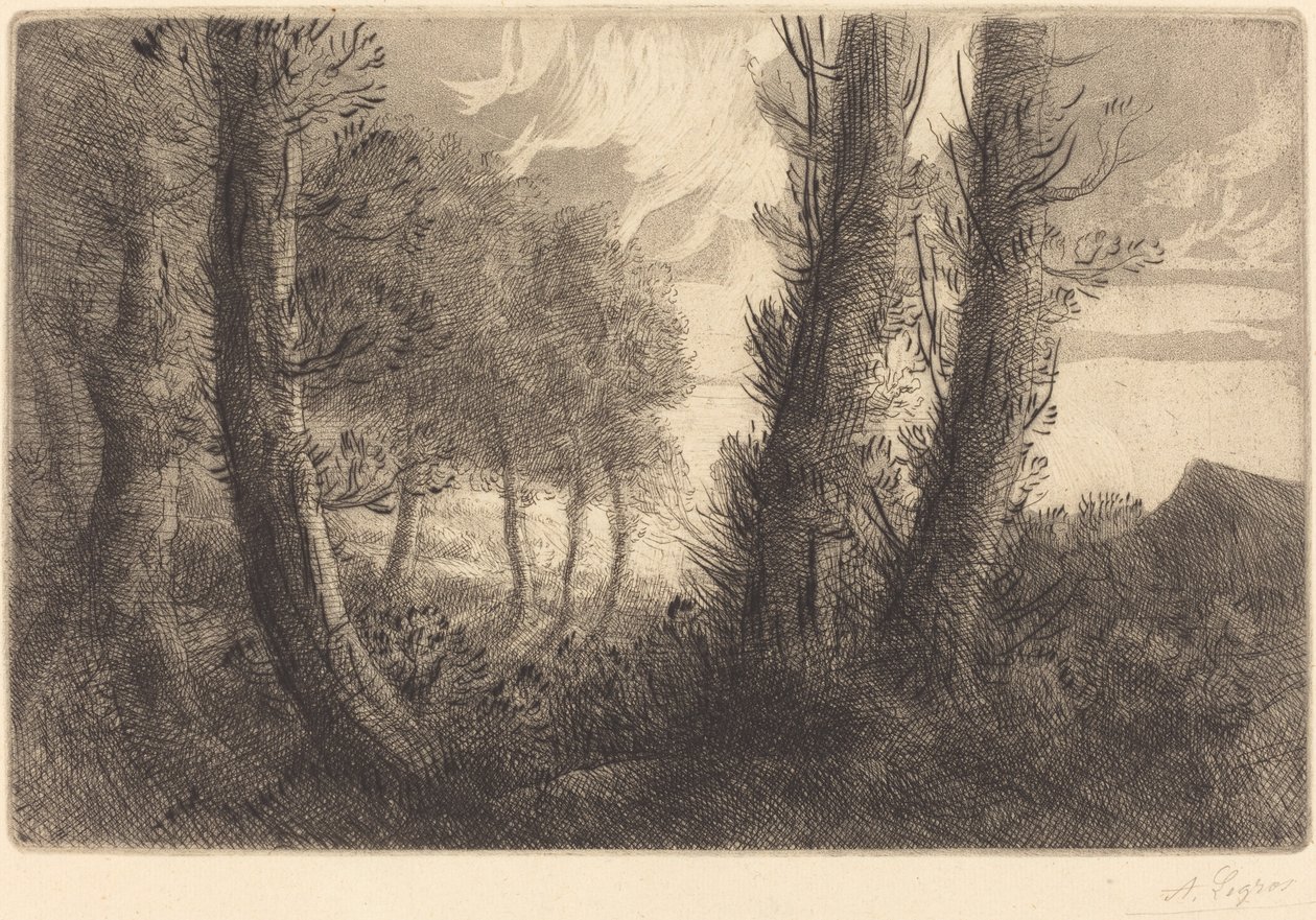 Paysage - Alphonse Legros