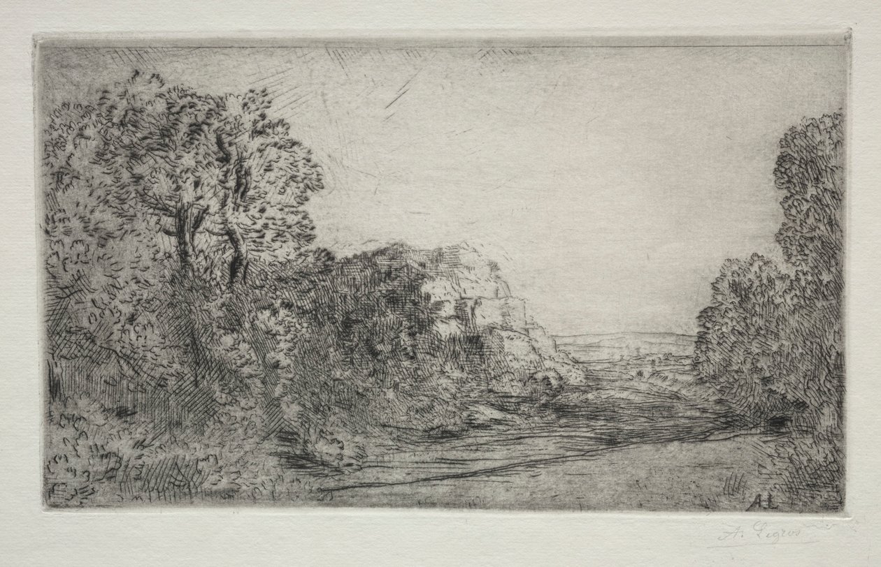 Paysage : Lever de soleil - Alphonse Legros