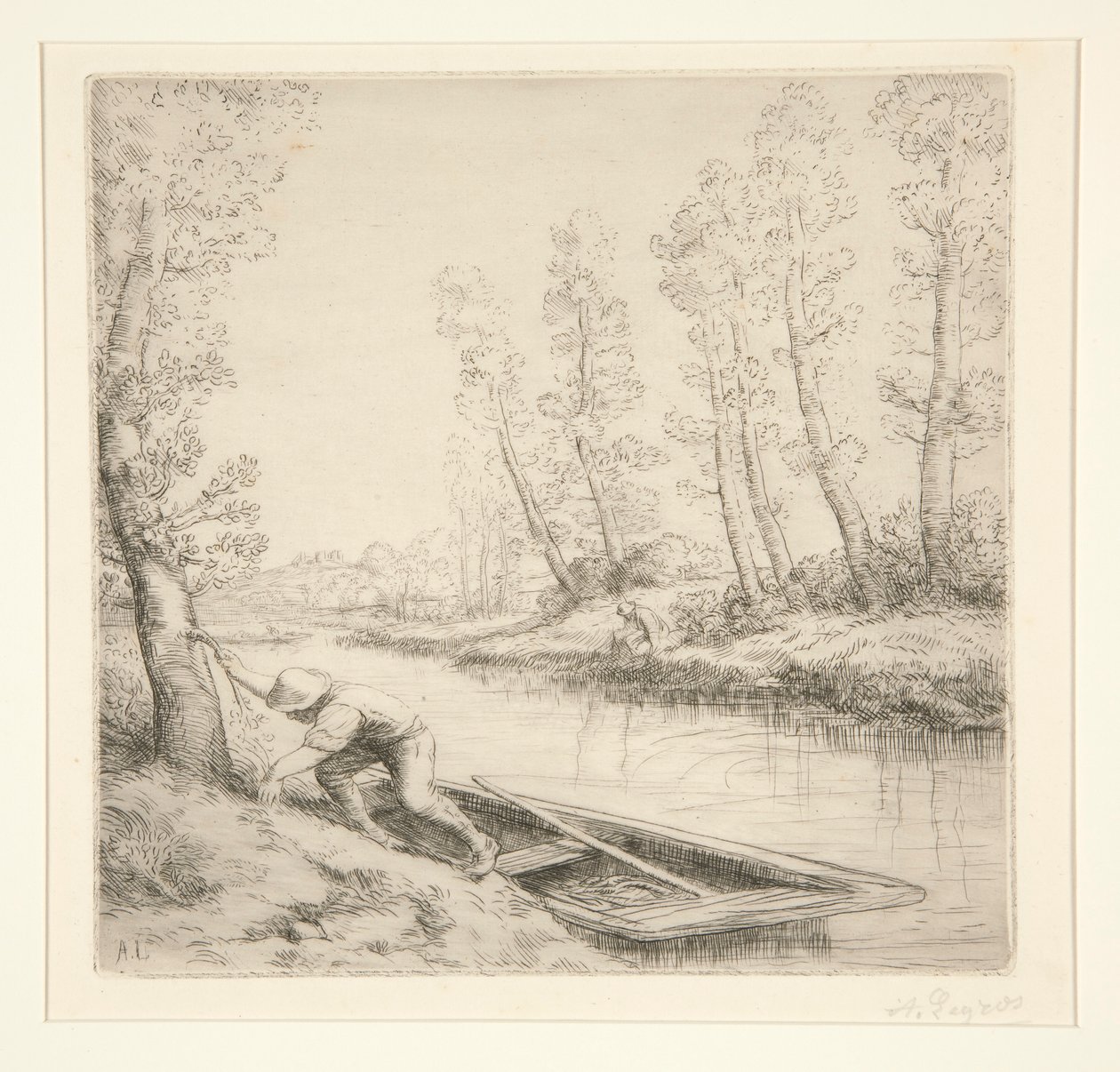 Le Matin sur la rivière - Alphonse Legros
